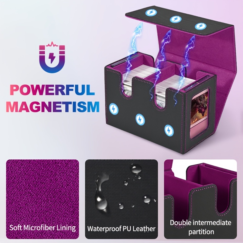 2pcs Window-Open Card Boxes with Dividers